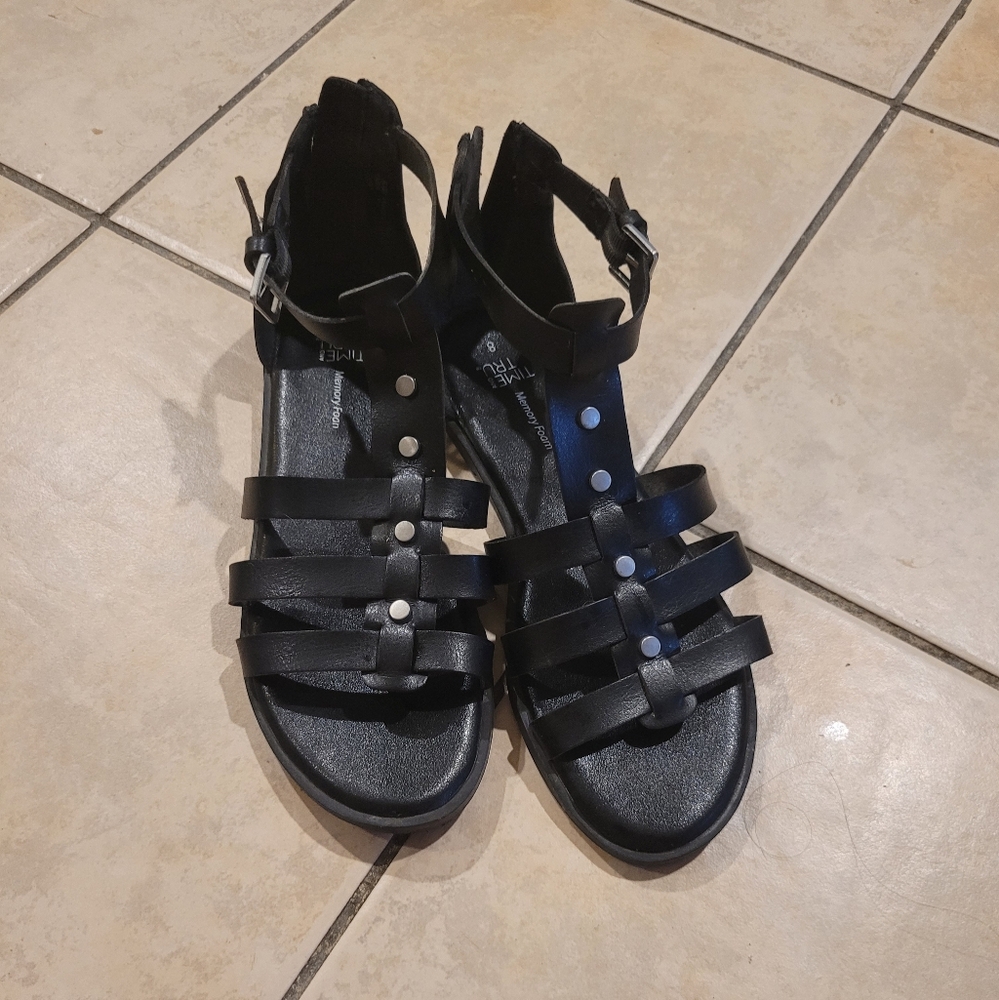 Black Strappy Sandals